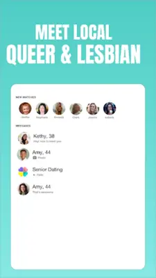 Queer, LGBT & Lesbian Dating android App screenshot 1